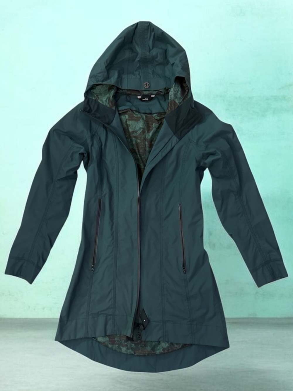 ⚡️Lululemon•Hooded•Lightweight Raincoat - Dark Teal